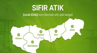 Çoruh Elektrik Dağıtım - 'Sıfır Atık Belgesi' aldı!