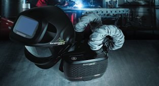 Maske 'Şarj edilebilir Li-ion batarya ile donatıldı' - Lincoln Electric!