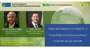 'Yeşil Mutabakat ve Türkiye' etkinliği - Konu 'Avrupa Birliği Ar-Ge ve İnovasyon Fonları'