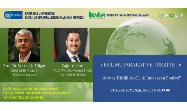 &#039;Yeşil Mutabakat ve Türkiye&#039; etkinliği - Konu &#039;Avrupa Birliği Ar-Ge ve İnovasyon Fonları&#039;