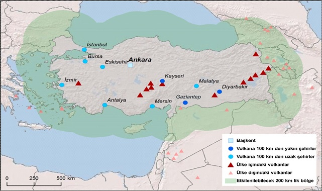 Türkiye&#039;nin &#039;Volkan&#039; haritası!