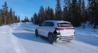 Electric Car TOGG in snowy road test... VIDEO...