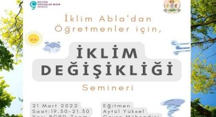 İklim Değişikliği semineri - Sevgili öğretmenler bekleniyorsunuz!