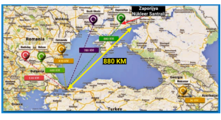 Rusya'nın vurduğu Zaporijya Nükleer Santrali Türkiye'ye ne kadar yakın?