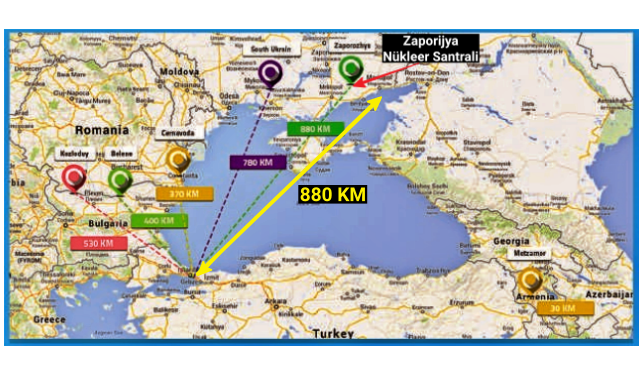 Rusya&#039;nın vurduğu Zaporijya Nükleer Santrali Türkiye&#039;ye ne kadar yakın?