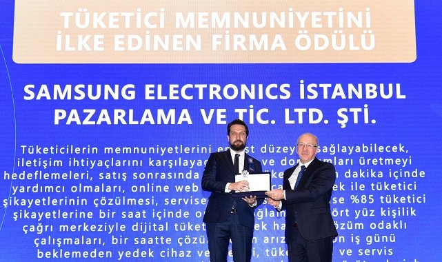 Ticaret Bakanlığı’ndan Samsung Türkiye’ye Prestijli Ödül