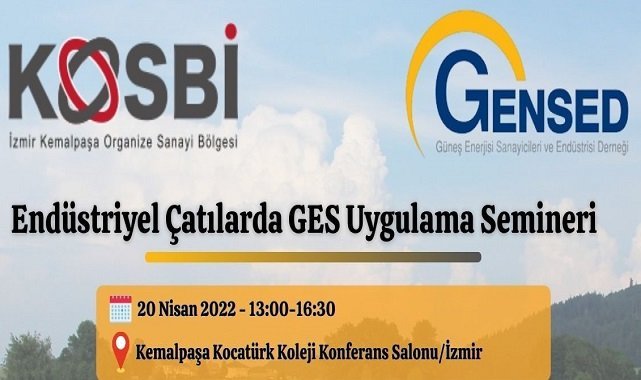 &#039;Endüstriyel Çatılarda Güneş Enerji Santrali (GES) Uygulama&#039; semineri - İZMİR!