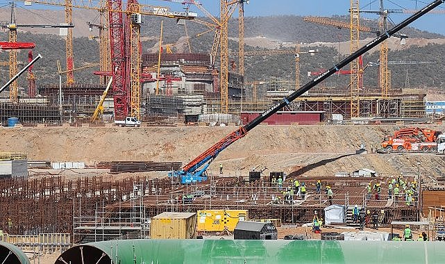Akkuyu Nükleer - 4’üncü Ünitesi’nde Türbin Bölümü Temel Plakasının Beton Dökme İşlemi Başladı!