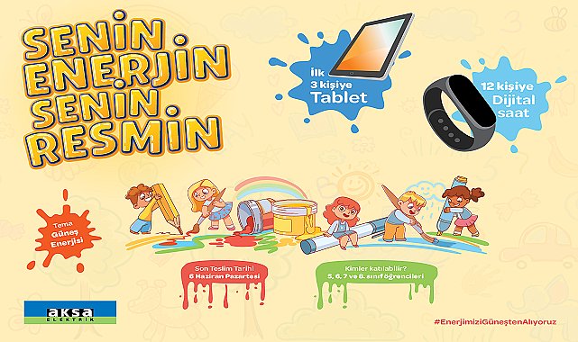 &#039;Senin ENERJİN Senin Resmin&#039; resim yarışması başladı!