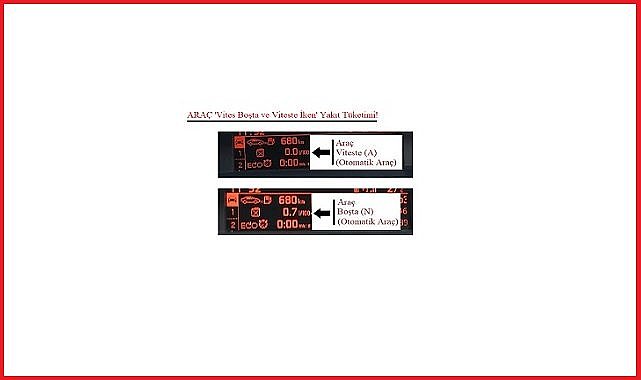 Vites boşa alınınca &#039;araç az mı yakar çok mu&#039; yakar?