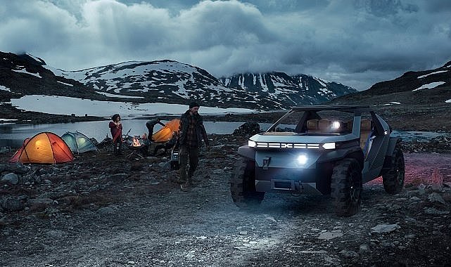 Özel ve çıkarılabilir batarya ev tipi bir priz üzerinden farklı cihazlara güç sağlıyor - Yeni Dacia