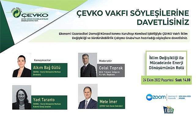 &#039;İklim Değişikliği ile Mücadelede Enerji Dönüşümünün Rolü&#039; - Online!