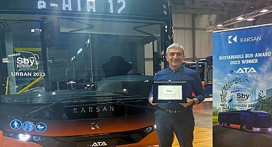 Ödülü “şehir içi toplu taşıma” 12 metre elektrikli e-ATA modeli ile Karsan kazandı!