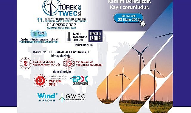 Türkiye Rüzgar Enerjisi Kongresi: Katılım ÜCRETSİZ - Kayıt ZORUNLU!