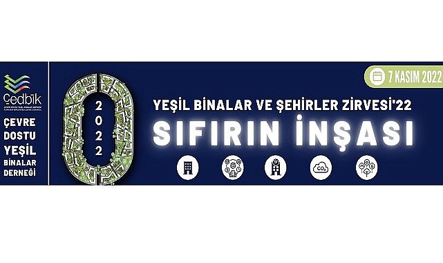 Yeşil Binalar ve Şehirler Zirvesi’ - 7 Kasım: Çevre Dostu Yeşil Binalar Derneği  düzenliyor!