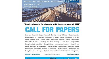 5th Graduate Student Conference on Energy and Sustainable Development!