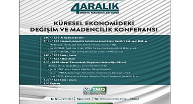 ''Küresel Ekonomideki Değişim ve Madencilik'' konuşulacak!