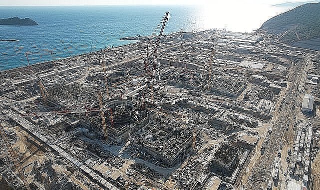 Akkuyu NGS&#039;nin 1&#039;inci ünitesine ait türbin binasında ilk köprülü vincin montajına başlandı