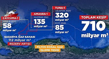 Karadeniz Doğal gazı haritasını yayınladı!