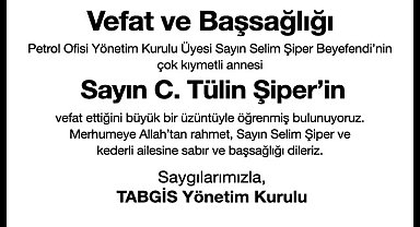 TABGİS taziye yayınladı!