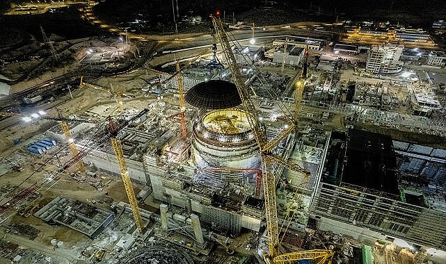 1’inci Güç Ünitesi’nde iç koruma kabuğunun  kubbesi tamam - Akkuyu Nükleer AŞ