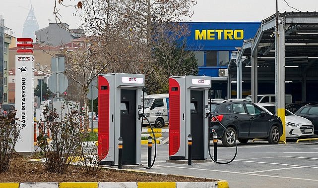 Metro Marketler&#039;de ELEKTRİKLİ araç şarj istasyonu kurulacak - ZES ile işbirliği yaptı!