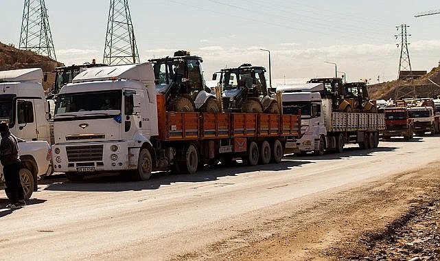 Akkuyu Nükleer Güç Santrali Projesi’nde yer alan şirketler iş makinelerini deprem bölgesine gönderdi!