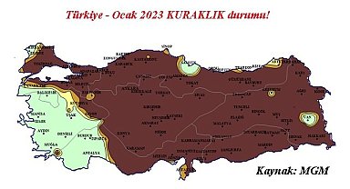 Yeni Kuraklık Haritaları yayınlandı - Durum 'Acil Durum'