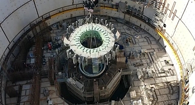 Reaktör şaftının altındaki tasarım konumuna yerleştirildi - Akkuyu Nükleer!