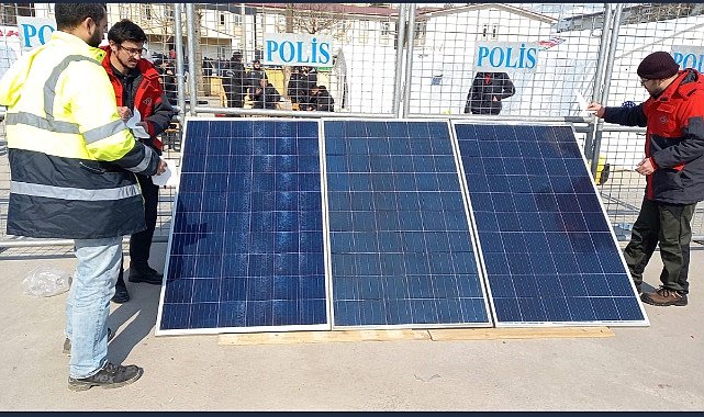 TSE - Afetzedeler için güneş enerjisi sistemi kurdu!
