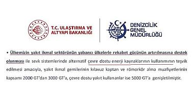 Doğal gaz -petrol arama ve çevre dostu ENERJİ kaynakları teşviği de var - Limanlar Yönetmeliği güncellendi!