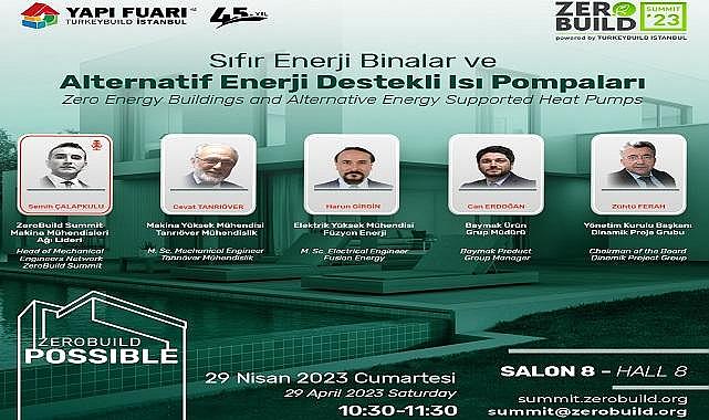Davetlisiniz - &#039;&#039;4. Uluslararası Sıfır Enerji Binalar Zirvesi ZeroBuild Summit’23&#039;&#039;