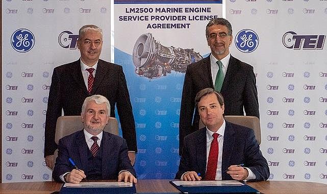 Deniz Gaz Türbinlerinin Bakım - Onarım ve Revizyonları için Lisans Anlaşması İmzaladılar - GE Marine ve TEI!