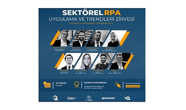 Robotik Süreç Otomasyonu teknoloji konuşulacak - İZMİR!