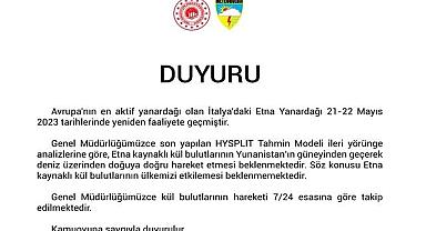 Kül bulutları Türkiye'ye ulaşacak mı?