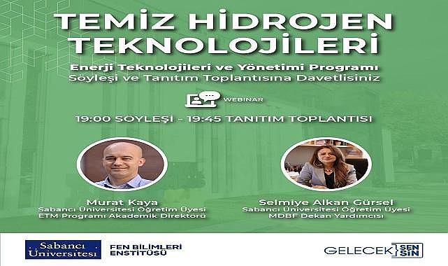 Konu &#039;&#039;Temiz Hidrojen Teknolojileri&#039;&#039; - Online SÖYLEŞİ!