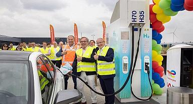 Halka açık HİDROJEN yakıt istasyonu açılışını yaptı - TotalEnergies!