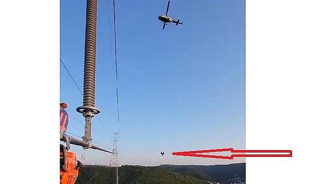 TEİAŞ ekipleri &#039;&#039;Helikopterle&#039;&#039; bakım yapıyor - AYRINTILAR!