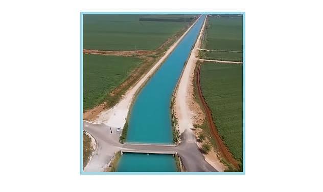 221 km long artificial river - longer than the Suez and Panama canals!