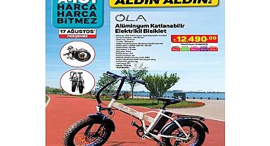 ''Alüminyum Katlanabilir Elektrikli Bisiklet'' kampanyası düzenledi!