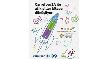 CarrefourSA’da atık PİLLER - AÇEV iş birliği ile çocuklar için kitaba dönüşüyor!