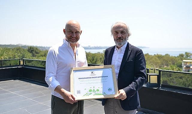 CK Enerji Akdeniz Elektrik’ten ‘7 Mehmet’e yeşil enerji sertifikası!