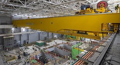 Akkuyu Nükleer - “1’inci Güç Ünitesi'nin Makine Dairesinde Köprü Vinci” Devreye Alındı!