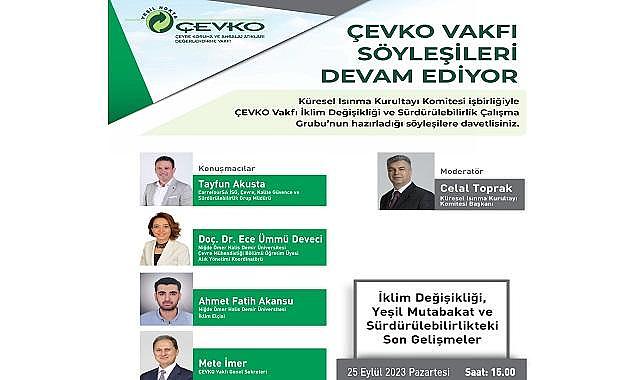 Konu &#039;&#039;İklim Değişikliği -Yeşil Mutabakat ve Sürdürülebilirlik&#039;&#039; - Zoom!