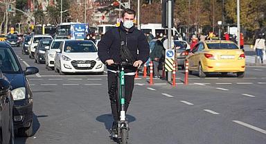 Skuter hız sınırı 5 ilçede 12.5 km/saat oldu!