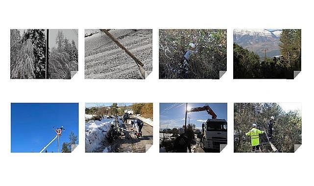 Son yaşanan kar ve fırtına sonrası ELEKTRİK hatları - Peki neresi?