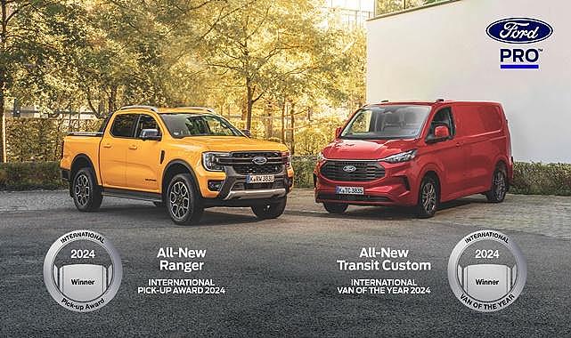 Yeniköy Fabrikasında üretilen Transit Custom - &quot;2024 Uluslararası Yılın Ticari Aracı&quot; seçildi!