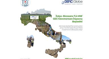 Türk  şirketi YEO - İtalya'daki ilk GES yatırımının inşasına başladı!