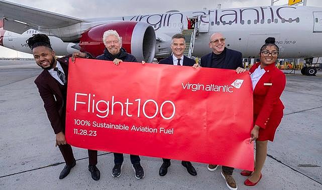 Yüzde 100 Sürdürülebilir Havacılık Yakıtı kullanılarak gerçekleştirilen uçuşa…