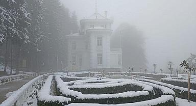 Atatürk Köşkü ''beyaza' büründü!